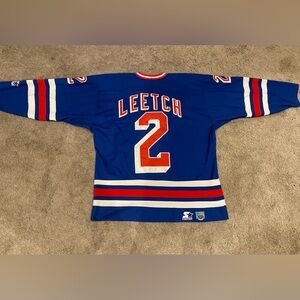 Vintage 1992 Brian Leetch Official NHL New York Rangers Jersey